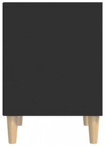 fekete szerelt fa éjjeliszekrény 40 x 35 x 50 cm