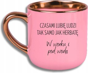 Bögre Rózsaszín Elegáns Nagy Zsákban És Víz Alatt