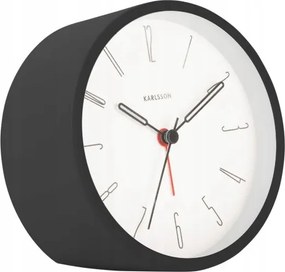 Ébresztőóra asztali óra álló fekete fém csendes hálószoba óra Belle