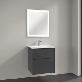 Villeroy &amp; Boch Finero mosdó szekrénnyel és tükörrel 60 cm szürke S00300FPR1