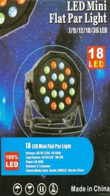 18 LED-es színes Projektor Reflektor Világítás