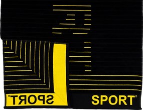 SPORT Strandtörölköző fekete 165x90cm