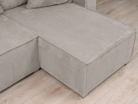 AKCIÓ Bézs U alakú ülőgarnitúra SMART COSARO 295x140 cm II. minőség