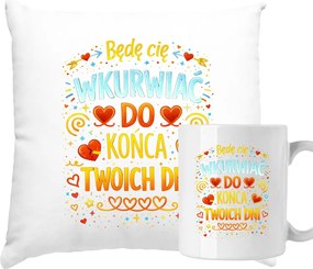 Bögre és Párna Szett Valentin Napra Ajándék Férjnek Fiú Barátnak