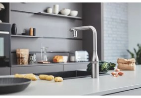 GROHE 31653AP0 - Mosogató K700U 457 × 406 mm kő/fekete