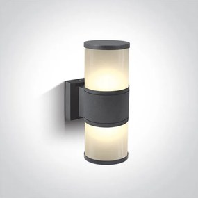 ONE LIGHT 67098-AN TUBE LIGHTS Modern Kültéri Fali Lámpa Antracit E27 IP44