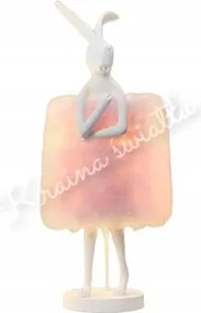 Aranyos Éjjeli Lámpa Nyuszi Fehér Gyönyörű Korona Gyerekszoba