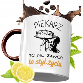 Bordó Bögre Péknek Születésnapra Ajándék fényképes nyomattal