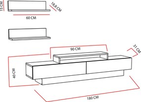Lusi - White, Teak