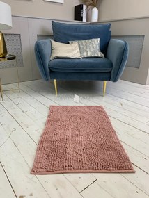 Textil rózsaszín (pink) fürdőszobai szőnyeg 50x80 cm