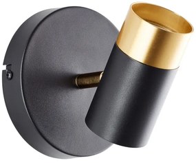 Brilliant - LED fali spotlámpa VIGOLO 1xGU10/5W/230V fekete/arany