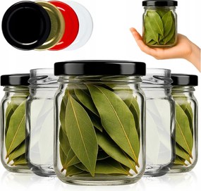 50x 130 ml-es üvegtégely Fűszerekhez Méz Készítmények Kis Üvegedények