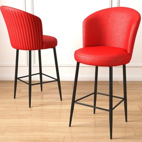 Uras Red and Black bárszék szett, 4 db, 4 db