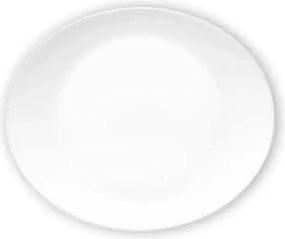 Ovális nagy étkészlet tányér 32x26 cm Bormioli Prometeo fehér