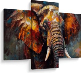 Kép - Egy elefánt festése (90x60 cm)