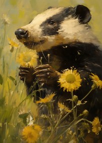 Poszter 64x90cm Rét a borz szemében