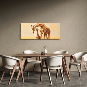 Kép - Zsiráfok (120x50 cm)