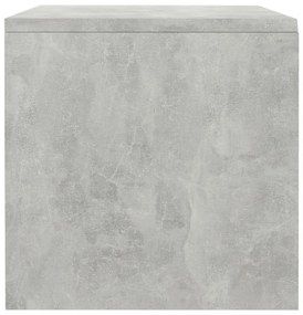 betonszürke szerelt fa éjjeliszekrény 40 x 30 x 30 cm