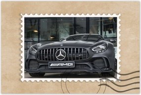 Poszter 60x40 Amg Mercedes karmokkal