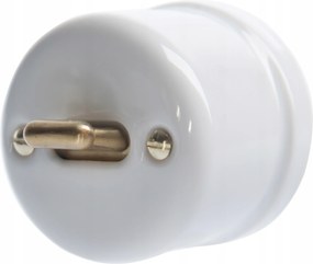 Kerámia Falra Szerelhető Keresztkapcsoló, Karos, Fehér