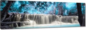 Vászonkép 120x40 Türkiz vízesés