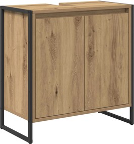 vidaXL Fürdőszoba Székény Művészi tölgy 60 x 30 x 60 cm Faanyag