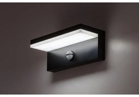 Rabalux 77115-LED Kültéri fali lámpa érzékelővel ZARAGOZA LED/9W/230V IP54 fekete