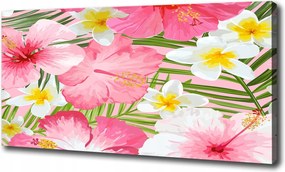 Vászonkép Trópusi virágok 100x70 cm