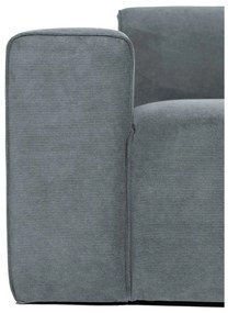 Szürke kordbársony sarokkanapé (bal oldali) Sting – Scandic