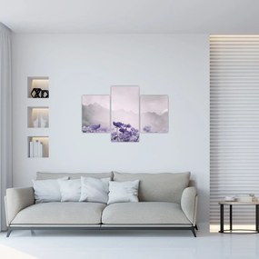 Kép - Lila virágok a hegyekben (90x60 cm)