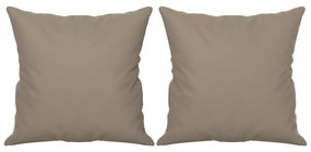 2 személyes tópszínű mikroszálas szövetkanapé párnákkal 140 cm