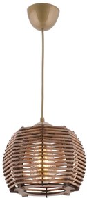 Mennyezeti lámpa, fa és bambusz utánzat búrával, állítható kábellel
 - SANCTIS