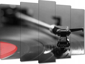 Vászonkép 70x50 Vinyl lemez Audio tű