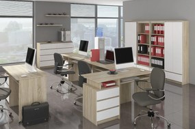 Komód Kuwait 3D 3D (sonoma tölgy + fehér). 1117147