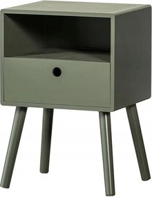 Ozzy éjjeliszekrény, meleg zöld, Woood