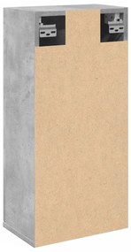 betonszürke fali fürdőszobaszekrény 32x20x67 cm