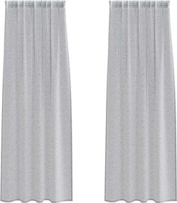 vidaXL Voile Függöny 2 pcs Sötétszürke 225 x 140 cm Poliészter