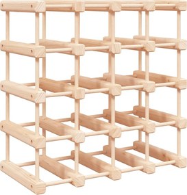 vidaXL tömör fenyőfa bortartó 20 palackhoz 46,5x23x46,5 cm