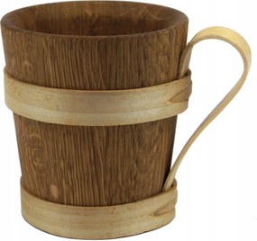 Tölgyfa bögre 0,5L széles sörhöz