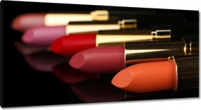 Vászonkép 115x55 Rúzsok fekete alapon