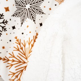 4Home Snowflake Glamour gyapjú hatású pléd, 150 x 200 cm