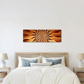 Kép - Fa kollázs (órával) (90x30 cm)