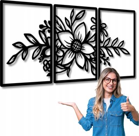 Vászonkép Áttört Virágok 150x75 cm Nappali Képek Falikép Csokor XXL