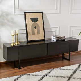 TV asztal Serenity Wood Fekete