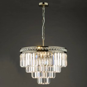 Dar Lighting glamour kristály modern függeszték vyana antik sárgaréz darvya0475