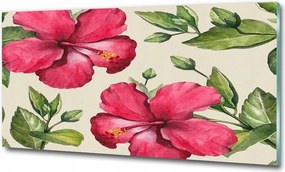 Fotó üvegkép Trópusi virágok 125x50