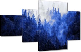 Vászonkép 130x80 Kék táj Hegyek