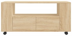 sonoma tölgy színű szerelt fa TV-szekrény 102 x 34,5 x 43 cm