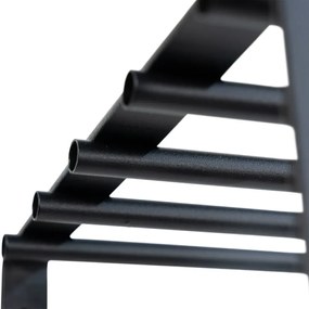 Fekete fém fali fogas polccal Rex – Spinder Design