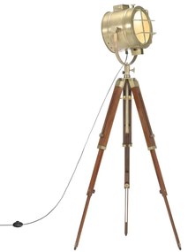 háromlábú tömör mangófa állólámpa 165 cm